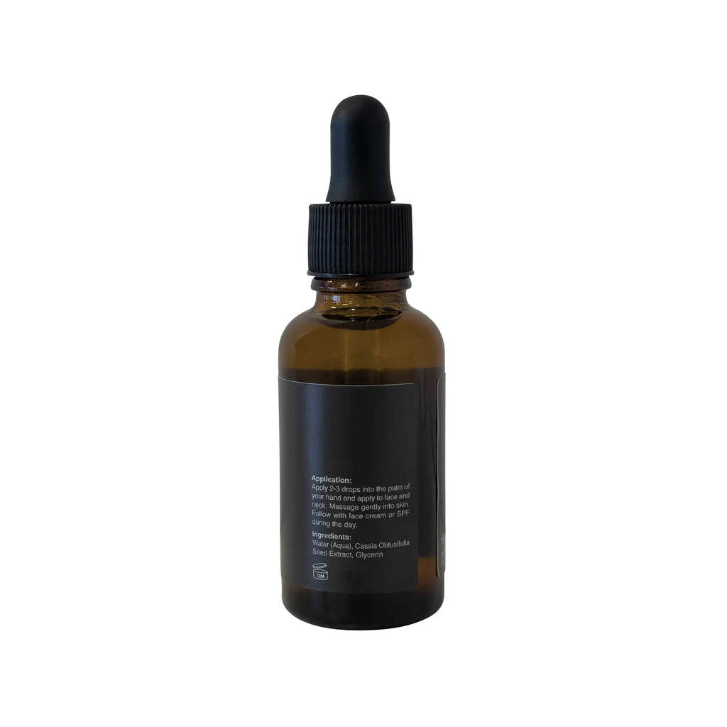 Luminara Daily Hydration Serum, back label with ingredients