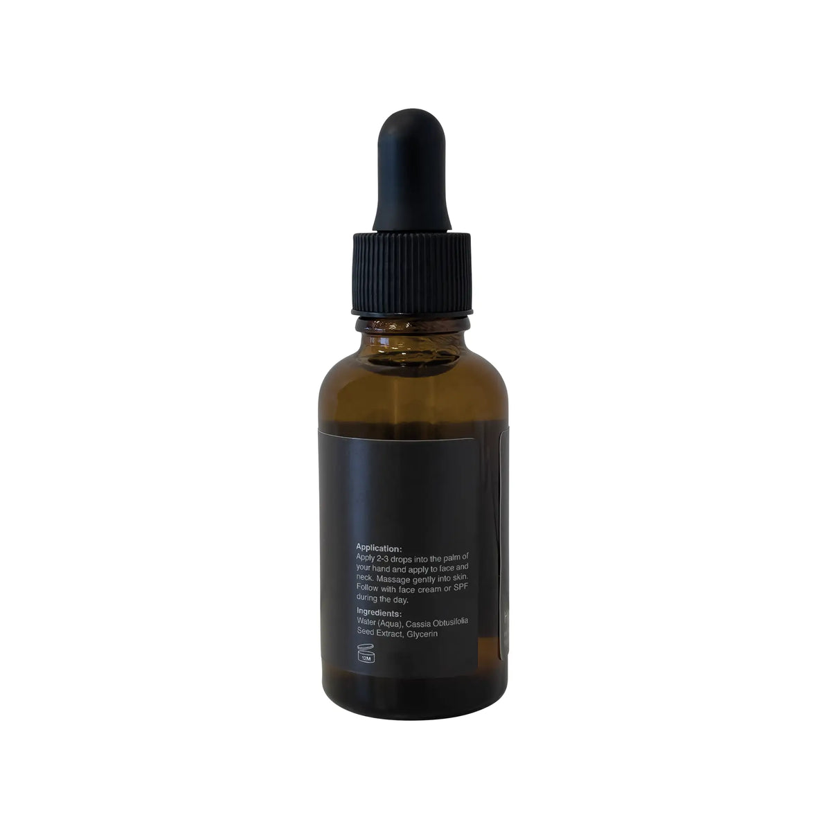 Luminara Daily Hydration Serum, back label with ingredients