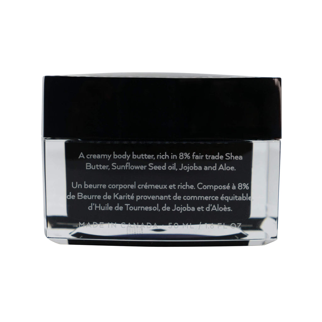 Luminara Shea Body Butter, back label with ingredients